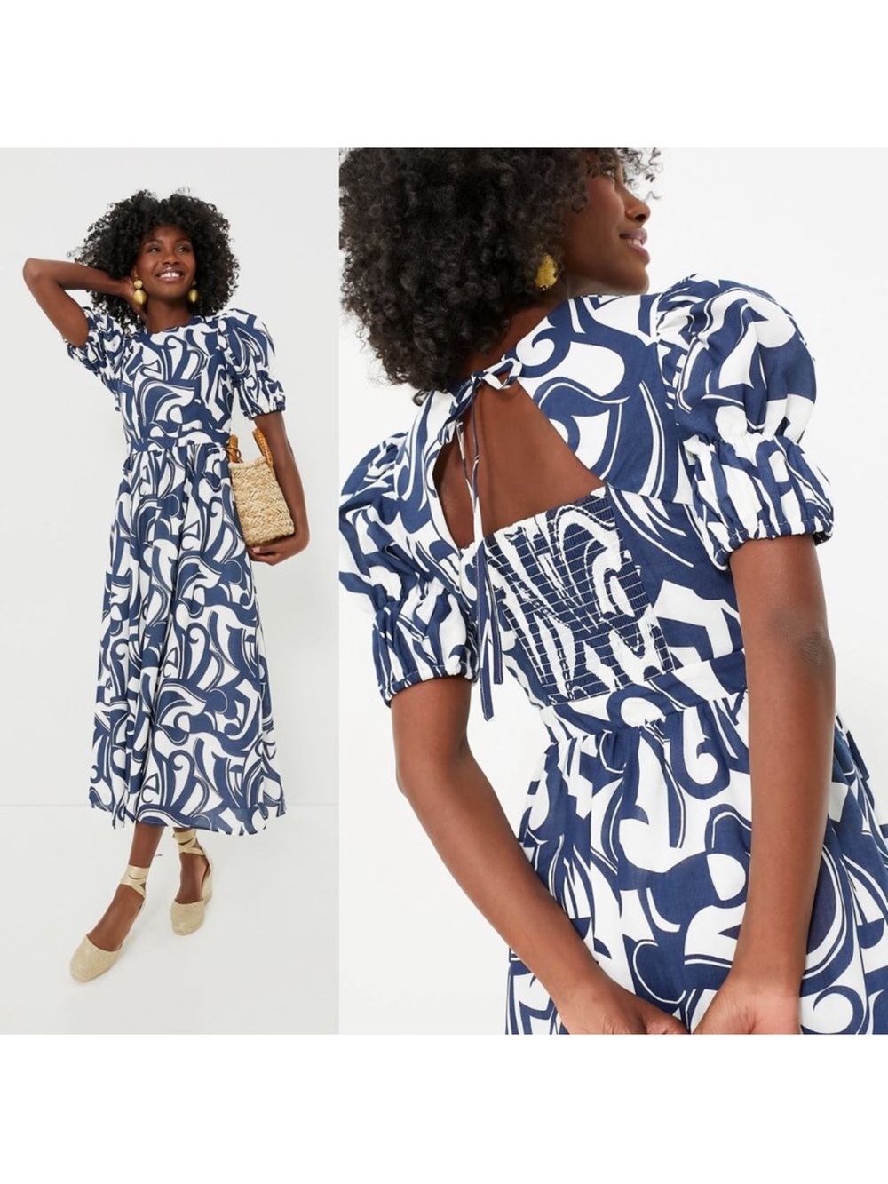 Tuckernuck Hyacinth House Wilhelmina puff sleeve maxi NWT - Picture 2 of 3